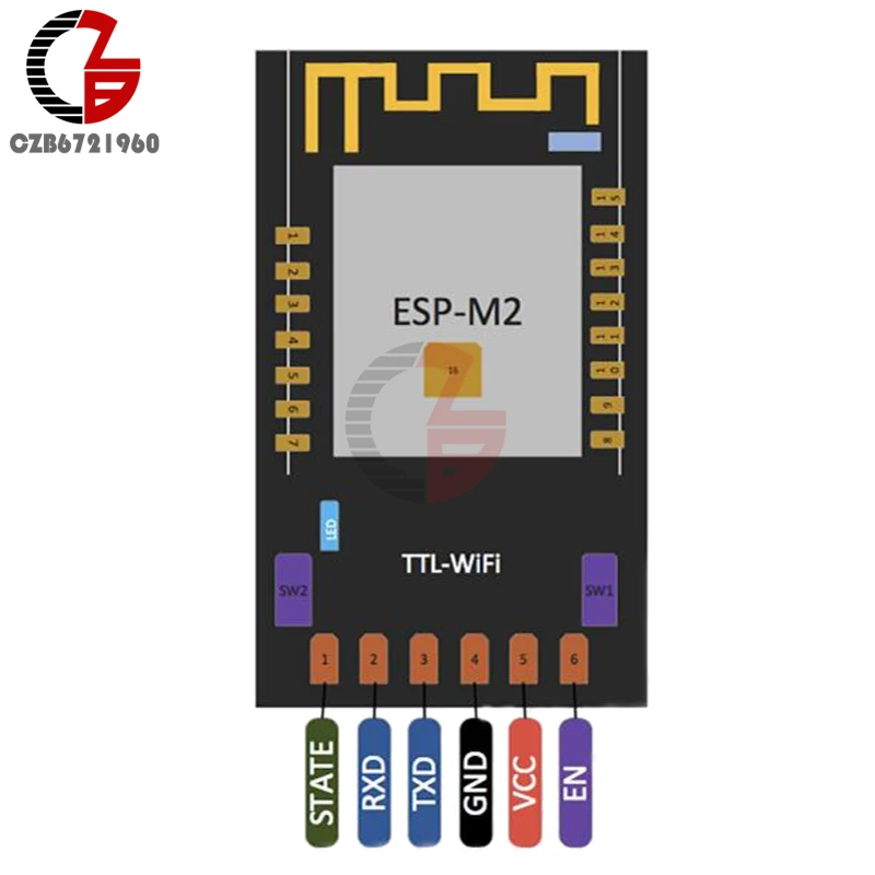 ESP M2 ESP8285 беспроводной модуль Wi Fi USB порт для передачи веб сервера с низким