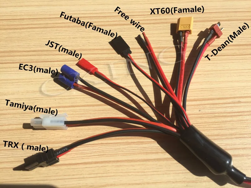 8 в 1 Литий полимерный аккумулятор многозарядная вилка кабель для преобразования