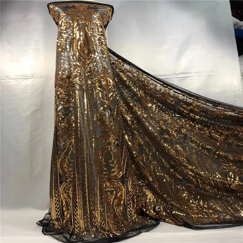 Special offer 2018 high quality african tulle 3d lace fabric Wholesale sequins French net for Nigeria wedding | Дом и сад