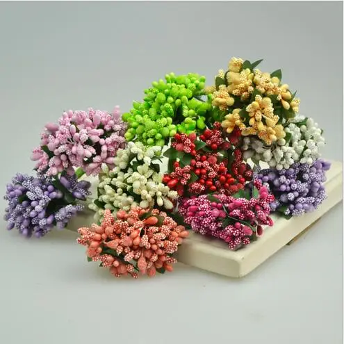 12 шт./набор миниатюрные искусственные булочки для фруктов|flower stamen|pip berriesberry pick |