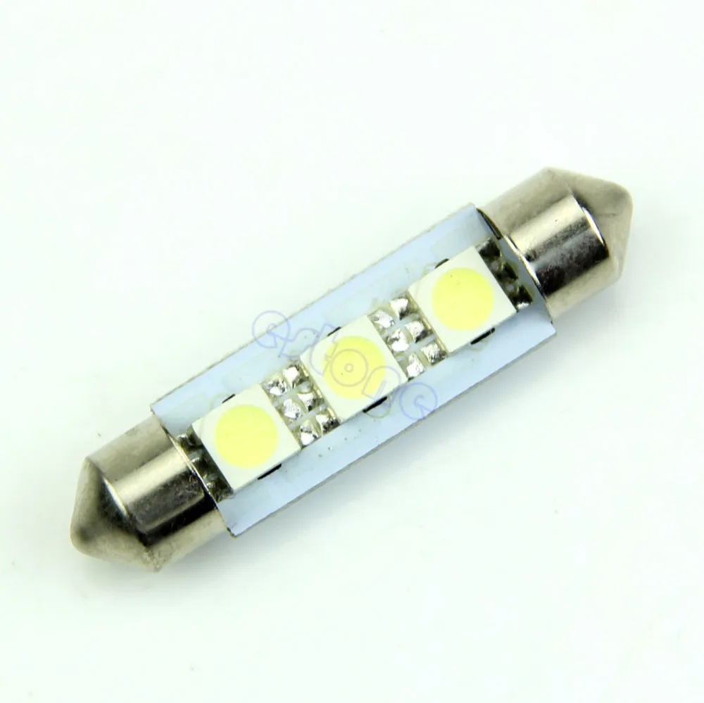 41 мм 3 SMD 5050 светодиодный чистый белый салон для автомобиля хорошая лампочка