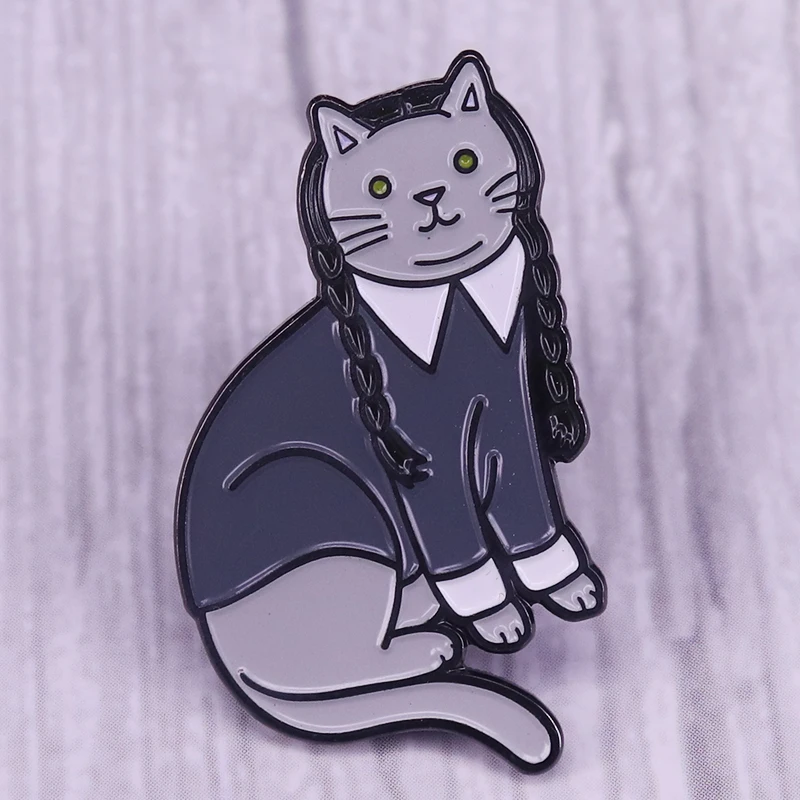 

Woman Cat Pin
