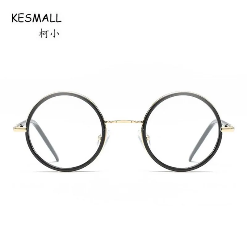 

KESMALL New Ultra-light Prescription Glasses Women Men Fashion Round Shaped Eyeglasses Frame With Myopia Lens Hot Sale XN822P