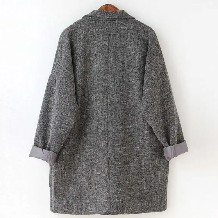 Пиджаки Для женщин Slim Fit Blazer пиджак цвета хаки серый плед 2019 для Большие размеры