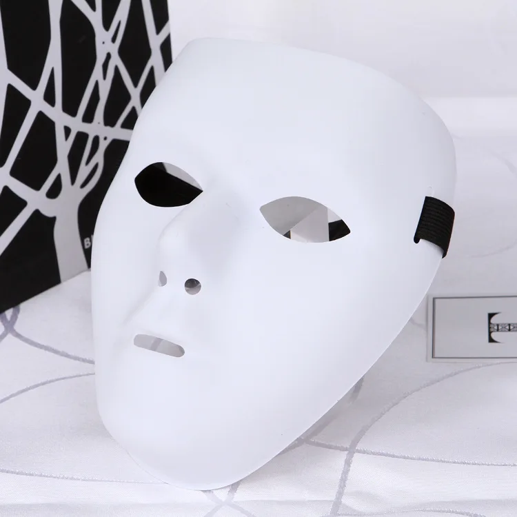 Маска для Хэллоуина танцевальные мужские и женские хип хоп маски rs ghost PVC белые