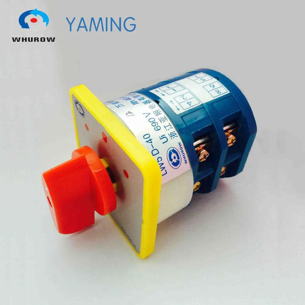 Двухфазный вращающийся переключатель Yamer electric 3 Ручное переключение 40A 690V LW5D