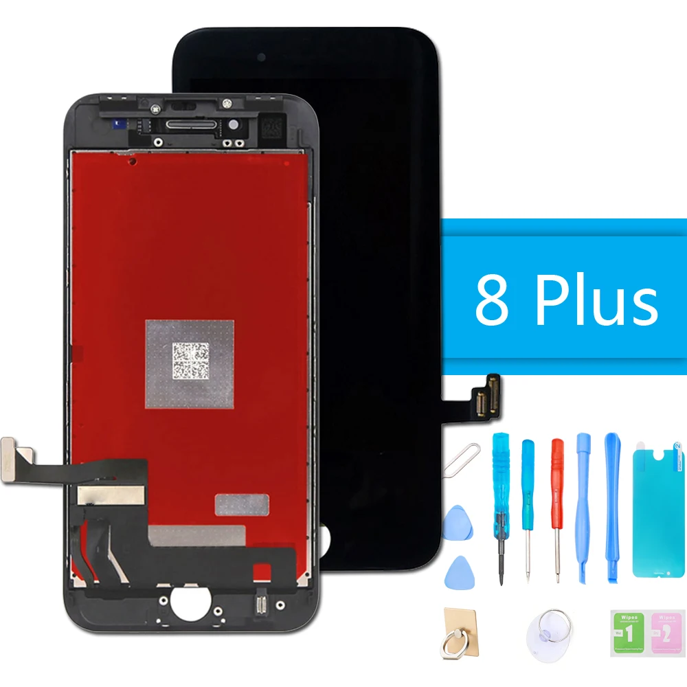 Роскошный костюм ЖК дисплей для iPhone 8 Plus 3D сенсорный экран дигитайзер сборка