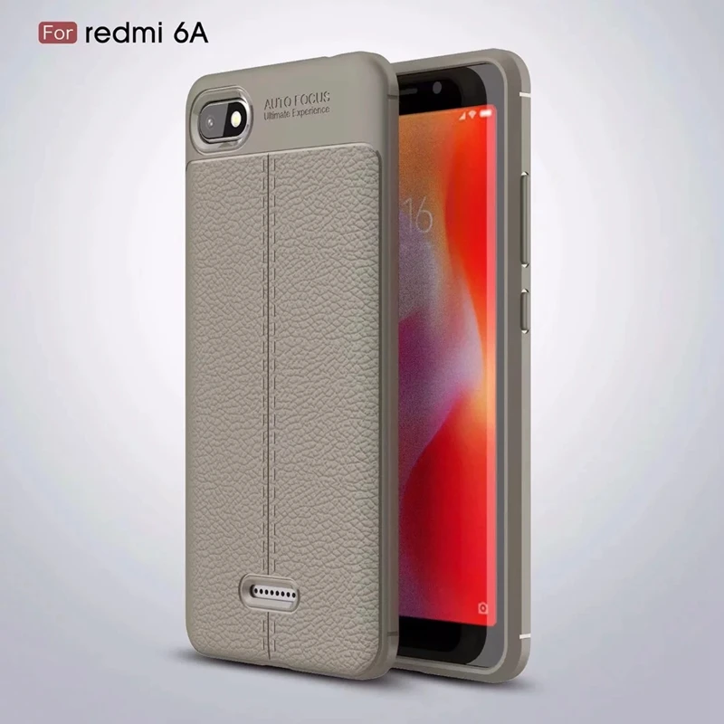 Для Redmi note6 pro Чехол из мягкого ТПУ противоударный тонкий кожаный чехол с узором