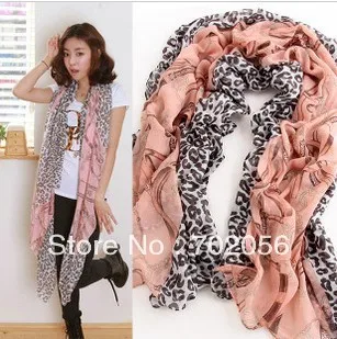 Вуаль Леопардовый пляжный саронг Шаль Шарф обертывания 180*100 см Смешанные цвета 10