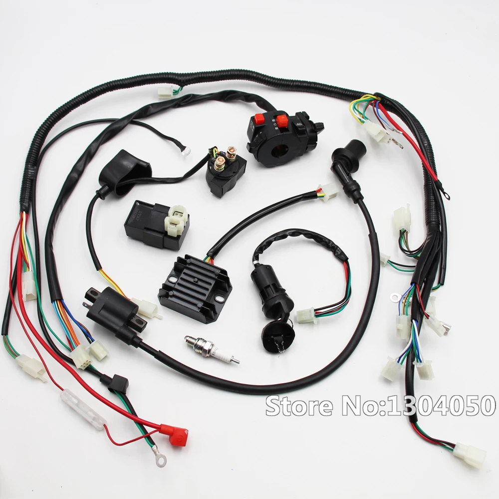 Полная электрика GY6 125 150CC ATV QUAD Coolster проводка выключатель проводки катушка