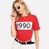 SHEIN Футболка С Текстовым Принтом И Коротким Рукавом Женские Летние Пуловеры С Круглым Вырезом С Коротким Рукавом