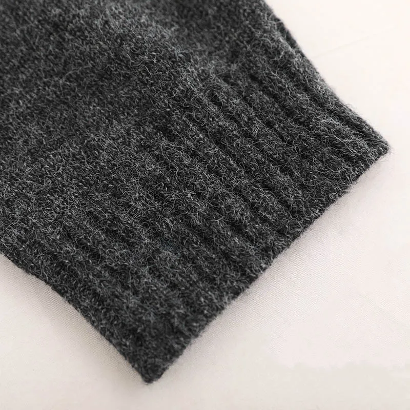 Плюс размеры осень зима свитер Kint повседневное с длинным рукавом хлопковый