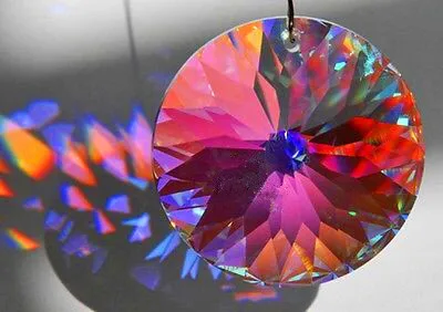 Бесплатная доставка 45 мм прозрачный AB Кристалл Призма диск чистый витраж призмы