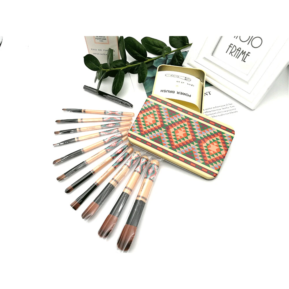 12 шт. новая портативная ручка с рисунком Многофункциональный набор кистей для