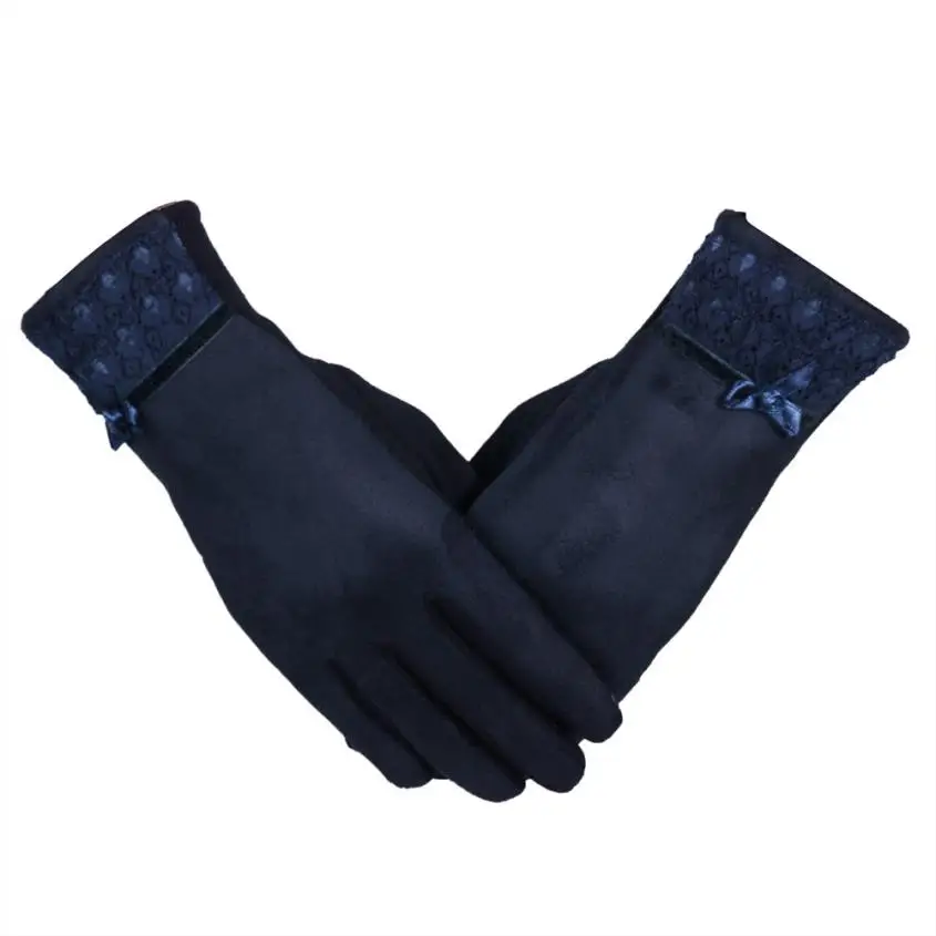 Новинка 2017 зимние женские теплые перчатки Женские однотонные модные # YW|gloves