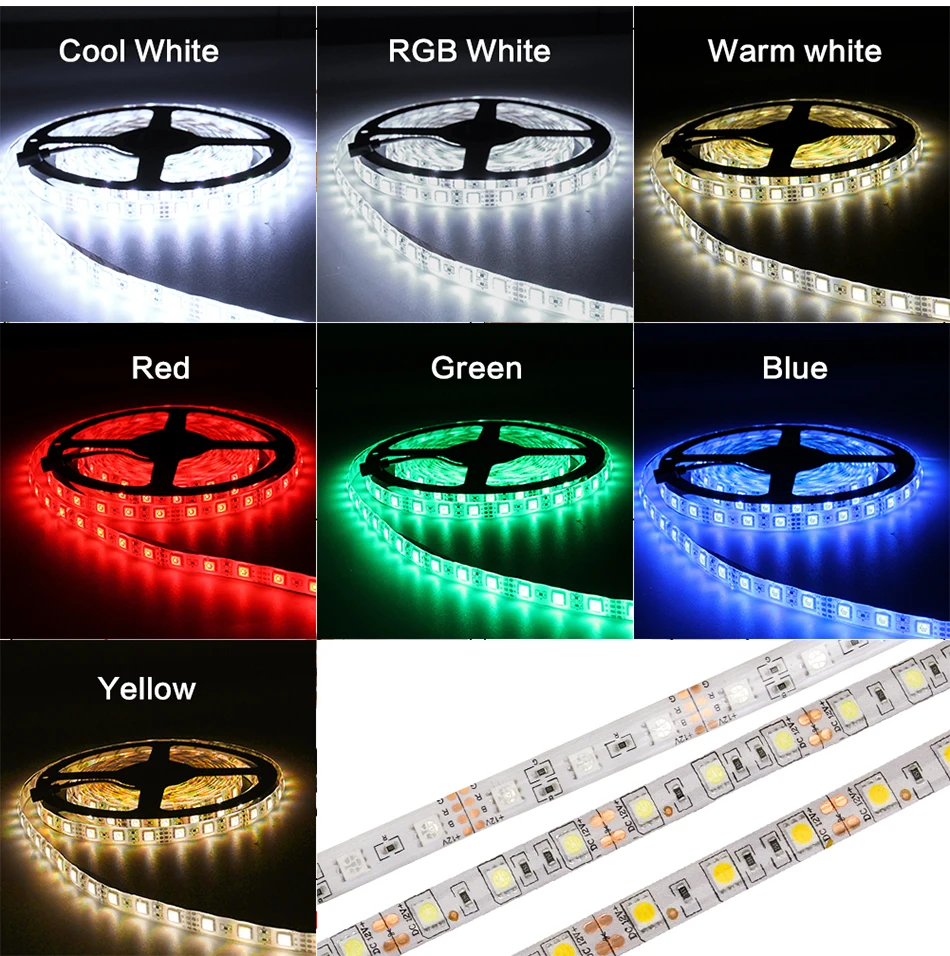 Светодиодный светильник DC 12 В RGB SMD 2835 5050 44Key с дистанционным питанием 5 м 10 м 15 м полный комплект водонепроницаемый гибкий диодный ленточный светильник ing