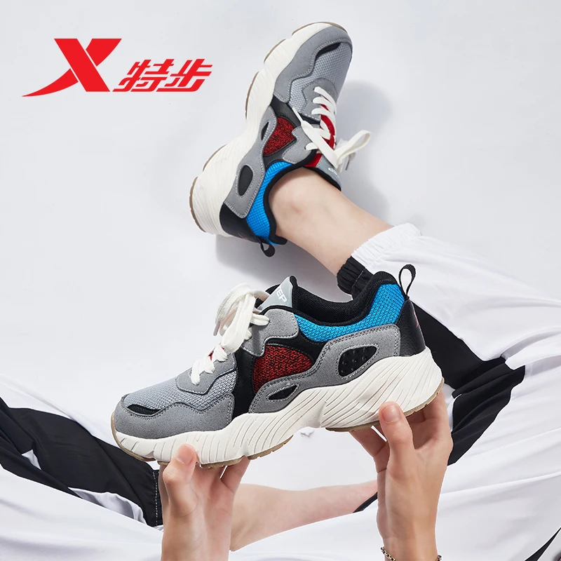 

Xtep Women's Chunky Sneakes Shoes New Authentic Female Autumn Winter Sports For Women's Casual Dad Shoes 882418329558