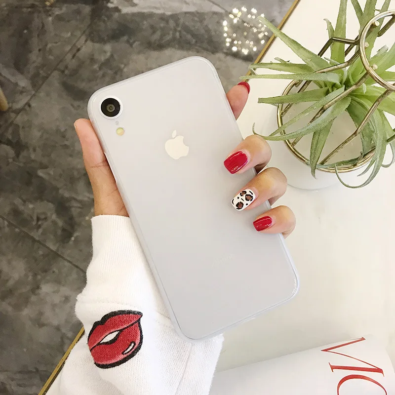 Ультра тонкий матовый телефон случае для iPhoneXsMax iPhoneXR iPhone6 7 8 iPhone7