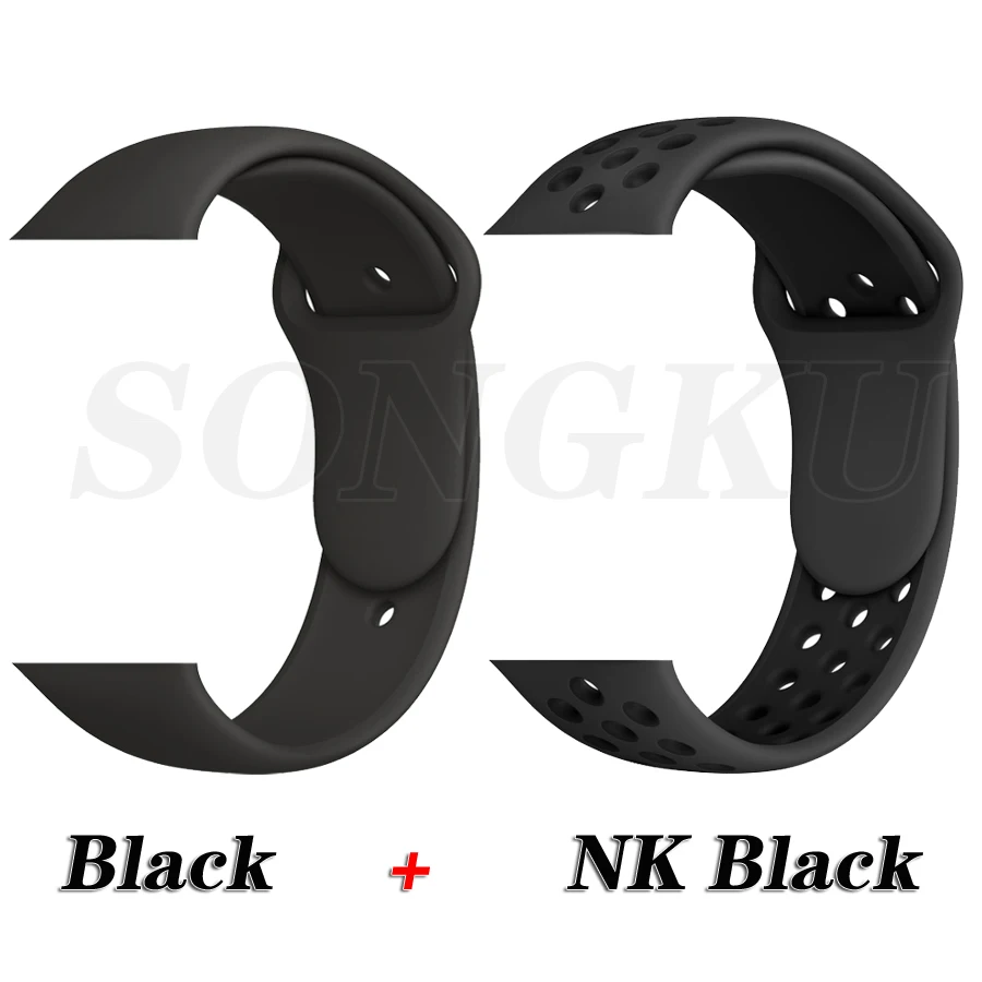 Black and NK Black SONGKU IWO 8 дополнительный размерный ряд 44 мм часы 4 умные часы пульт дистанционного управления siri часы для apple iPhone Android телефон лучше, чем IWO 6, 7, 9, 10, 11 - Цвет: Black and NK Black