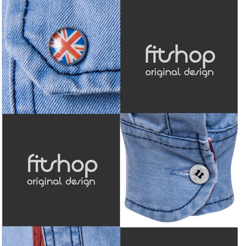 Мужское джинсовое пальто с капюшоном однотонное синее в стиле бойфренда для