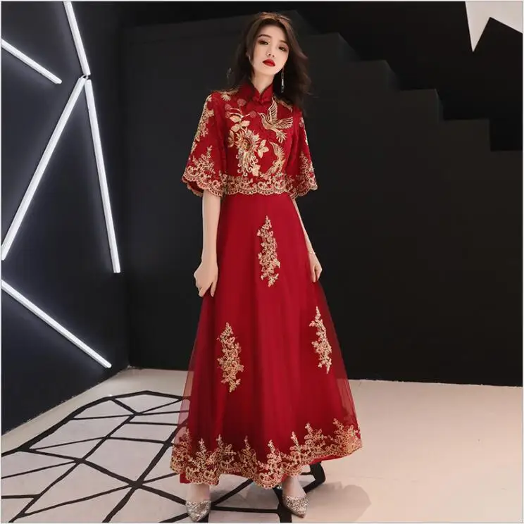 Chinese Dream Show Clothing Simple Pregnant Women Dress Luxury Lace Embroidery Wedding Dresses Sweetheart Elegant Vestido Bride |