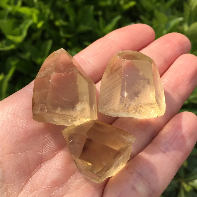 3 шт. натуральный цитрин кварцевый кристалл точечный камень необработанный