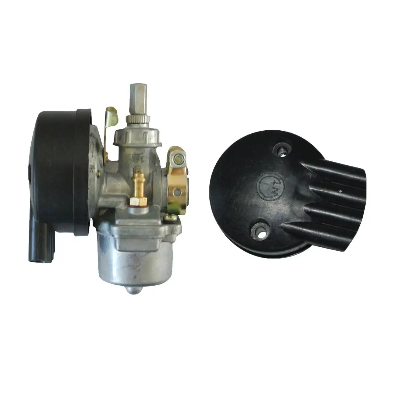 Черный воздушный фильтр и карбюратор для двигателя 66 куб. См 80 моторизованный