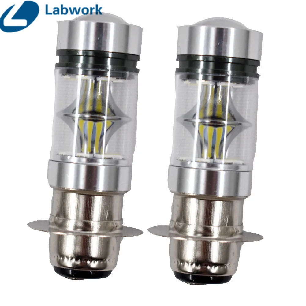 2x H6 100W Супер HID Белый светодиодный фонарь для мотоцикла для Yamaha Upgrade