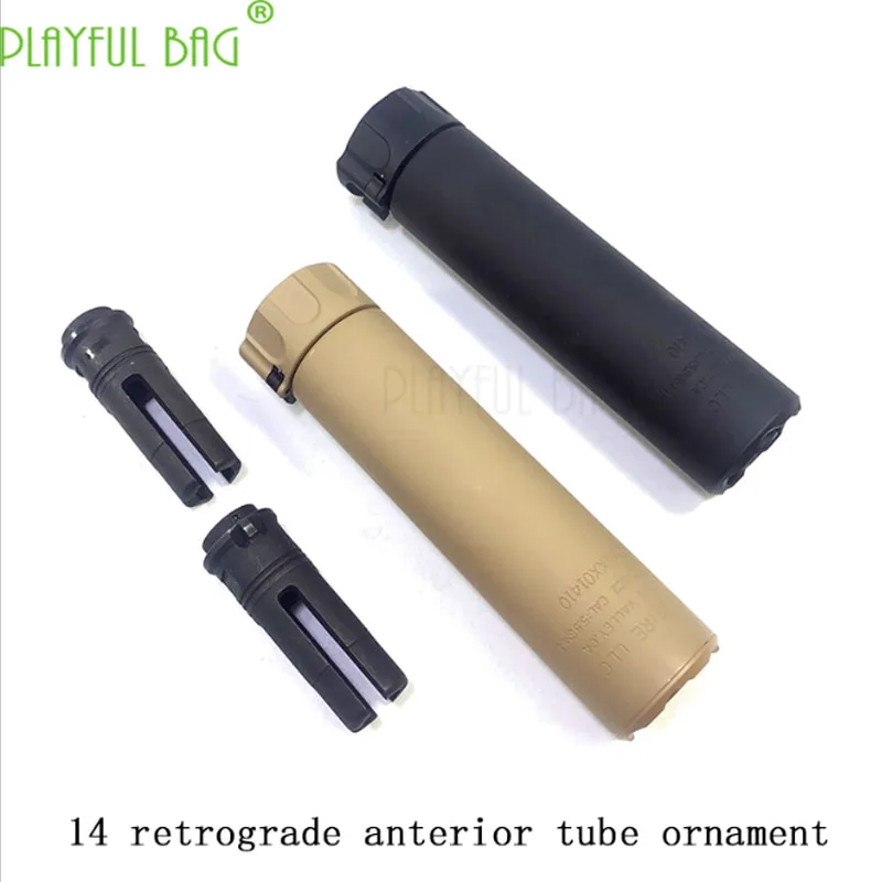 

Outdoor CS Jinming 910 generation 416 FTM M4 water bullet gun 14mm reverse teeth 556 muffler front tube decoration MI73