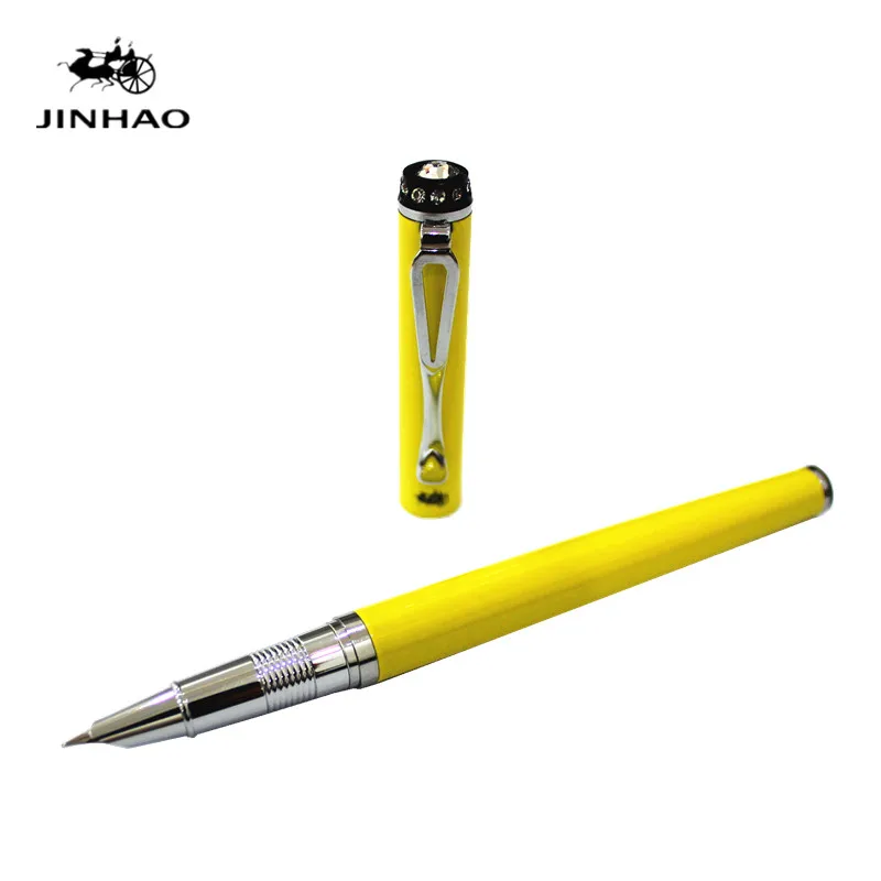 5 Jinhao 301 Роскошная Алмазная ручка 0,38 мм дополнительный тонкий наконечник авторучка металлическая ручка для письма чернильные ручки офисные школьные принадлежности Рождественский подарок - Цвет: 5