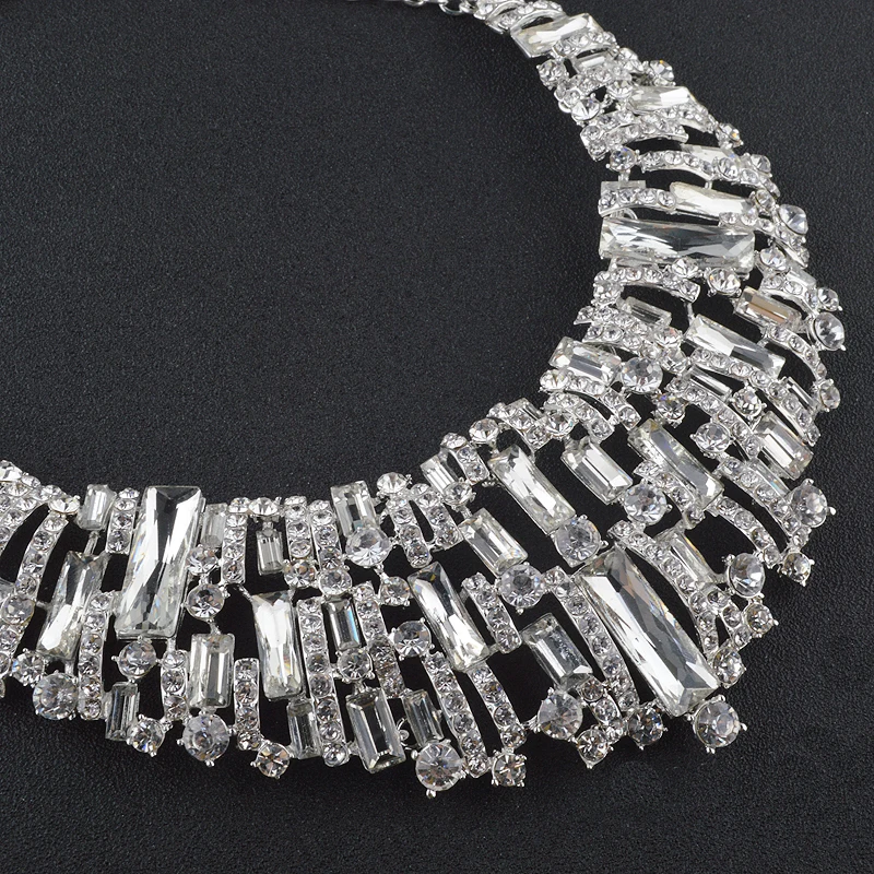 Модные свадебные ювелирные наборы стразы австрийские кристаллы бриллиантовые