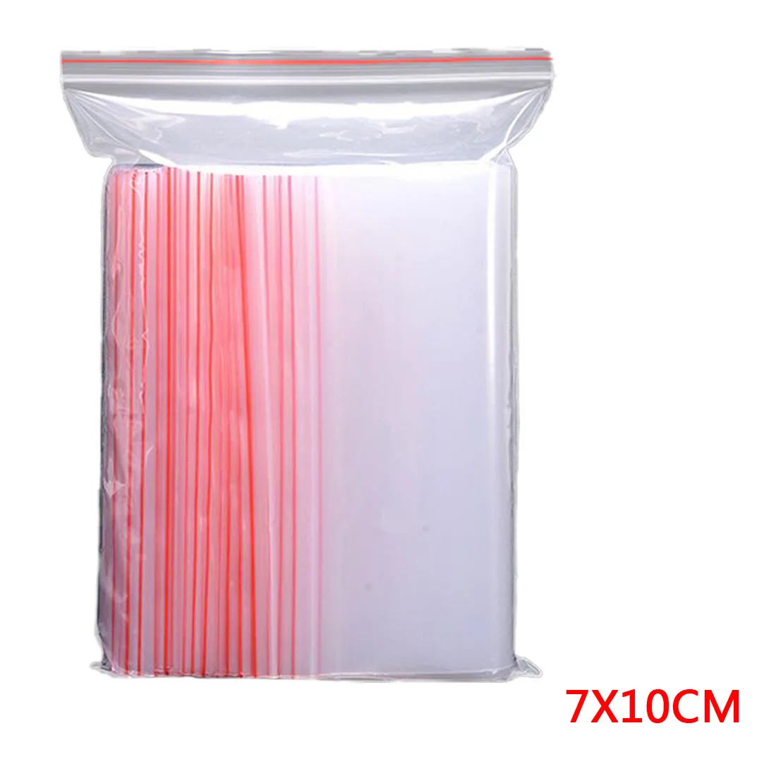 Крутые 100 шт./упак. ювелирные изделия Ziplock молния замок Reclosable Пластиковые