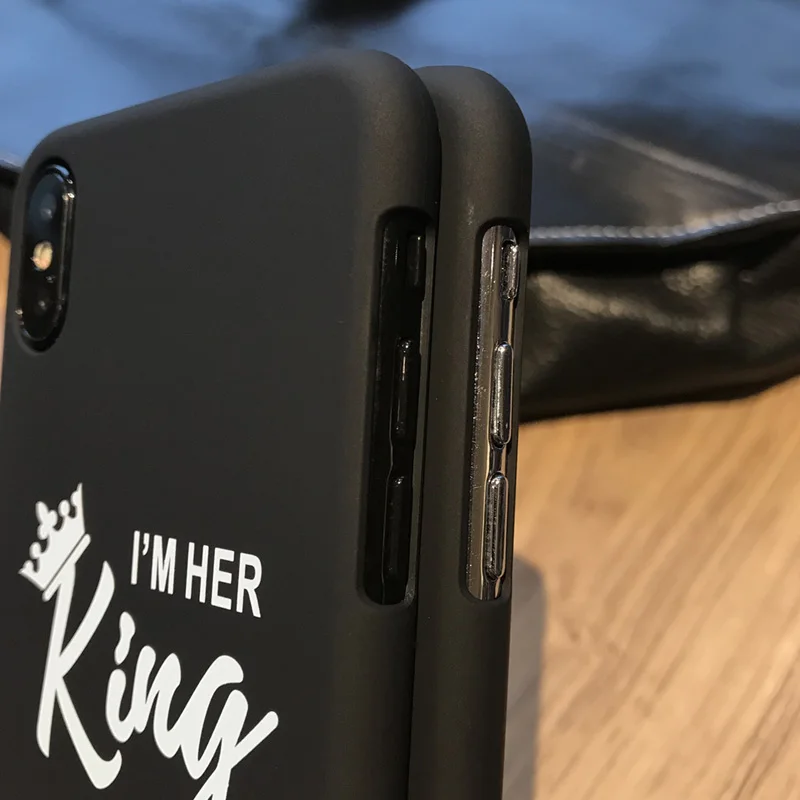 JiBan Мода Скраб Жесткий основа queen крышка чехол для телефона iPhone 6 S плюс 7 8 Plus X King