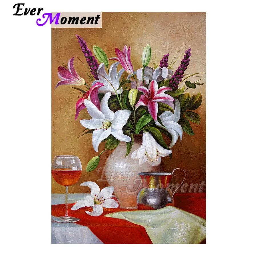 Когда нибудь момент алмазов картина цветок LED винный бар Настольный работа