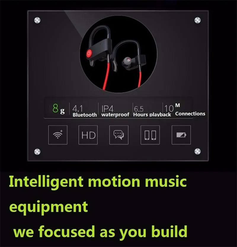 M& J M333 Беспроводной Bluetooth гарнитура спортивные наушники для бега стереофоническая гарнитура заячьи уши с С микрофоном для Iphone Sumsang