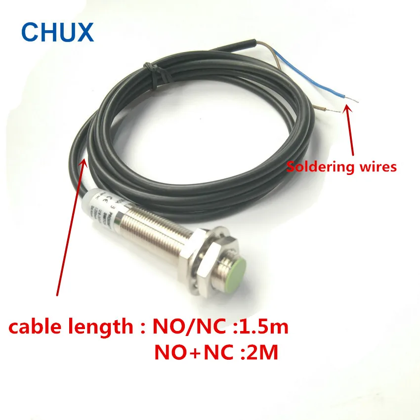 Индуктивный датчик приближения pnp m12 NO + NC Flush тип 2 мм расстояние обнаружения 4