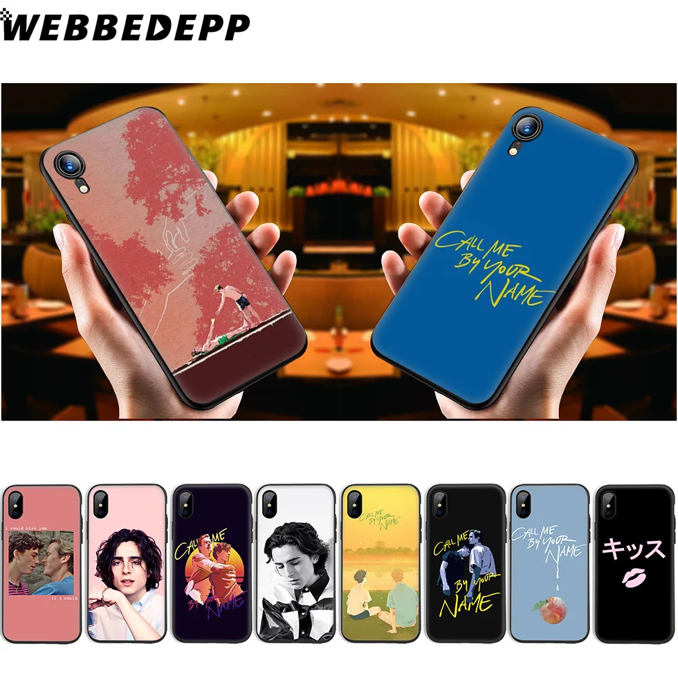 WEBBEDEPP позвоните мне по вашему имени Мягкий силиконовый чехол для iPhone 11 Pro Xr Xs Max X