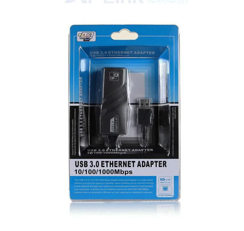 50 шт./лот USB3.0 USB 3,0 до 10/100/1000 Мбит/с RJ45 Gigabit Ethernet сетевой адаптер сетевой карты для Macbook Mac ОС Windows