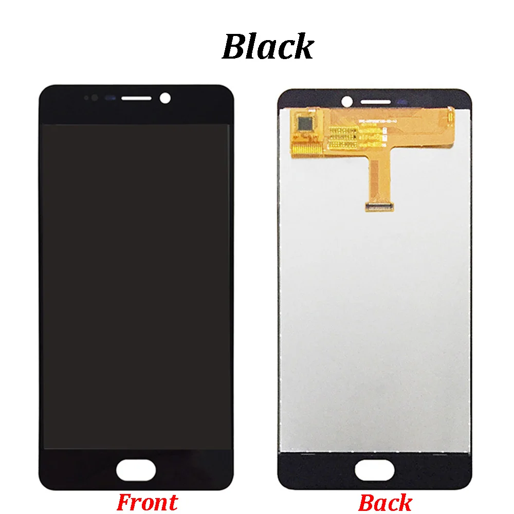Черный/золотистый для Elephone P8 2017 Полный ЖК дисплей + фотоэлемент ( ) 100%