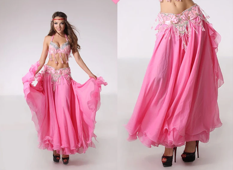 Sexy Belly Dance Performance Costumes Oriental Dancing Clothing Slit Skirt Women Only | Тематическая одежда и униформа