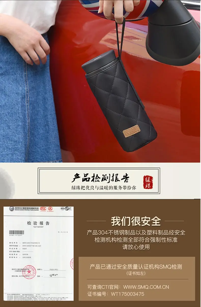 LVZHU термос бутылка из нержавеющей стали для заварки чая, бутылка для горячей воды, термосы для машины, чашка для взрослых, чай, кофе, спортивный подарок