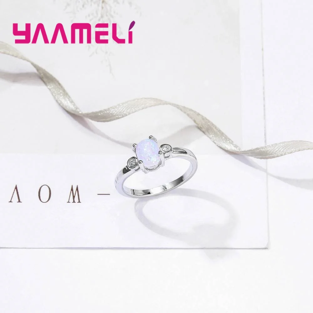 Оригинал овальная форма опал Настоящее серебро 925 пробы Лучшая распродажа