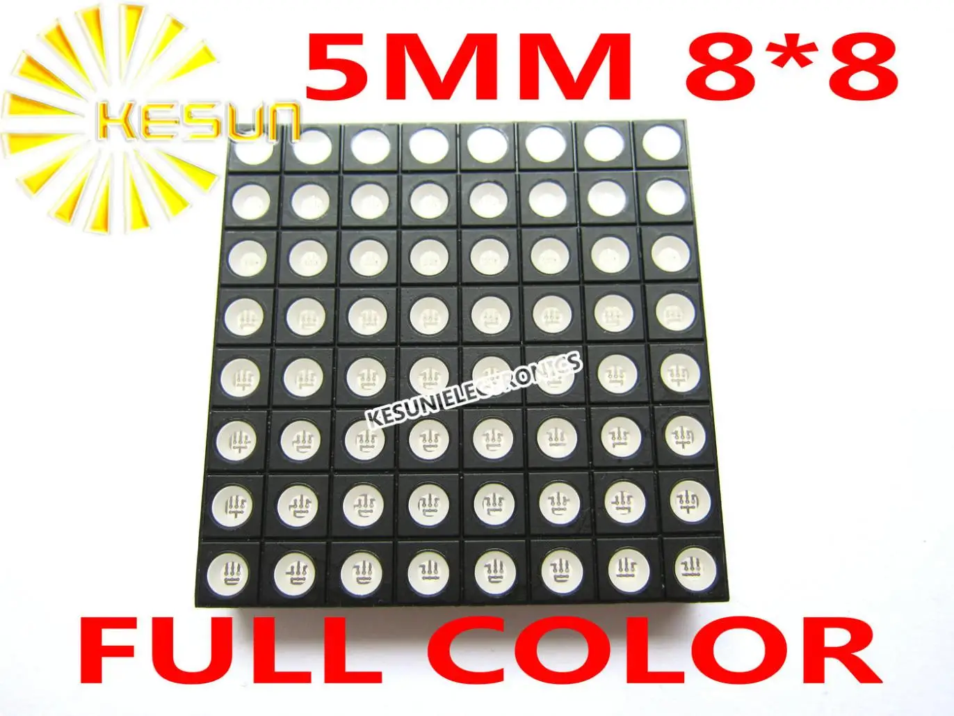 5 мм 8X8 RGB Полноцветный 60*60 Светодиодный точечный матричный цифровой трубчатый