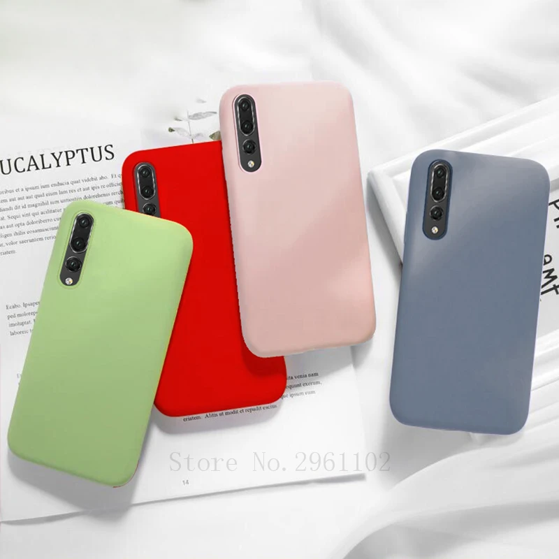 Оригинальный жидкий силиконовый чехол для Huawei P20 Pro P30 Lite Mate 20 Honor 8x9 10 light 10i мягкий