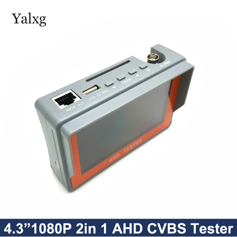 Yalxg 4 3 дюймовый CCTV AHD CVBS камера монитор тестер с DC 12V USB 5V выходная мощность кабель