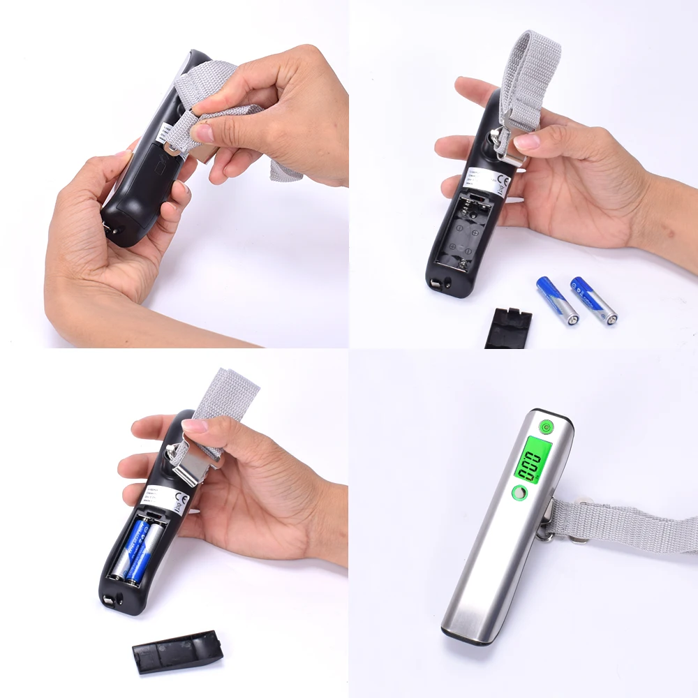 Весы дорожные NEWACALOX из нержавеющей стали с ЖК дисплеем 50 кг х 10 г|travel weight scale|digital