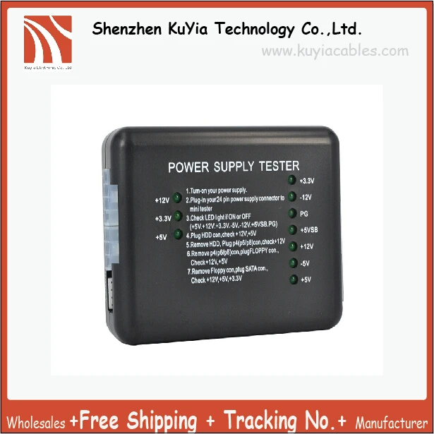 Тестер питания KUYiA SATA HDD бесплатная доставка Checker Meter светодиодный
