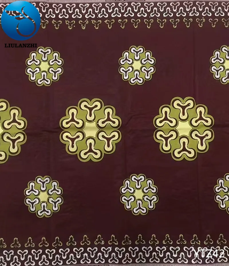 Liulanzhi в африканском стиле из парафинированной ткани хлопок Ткань tissu с камнем