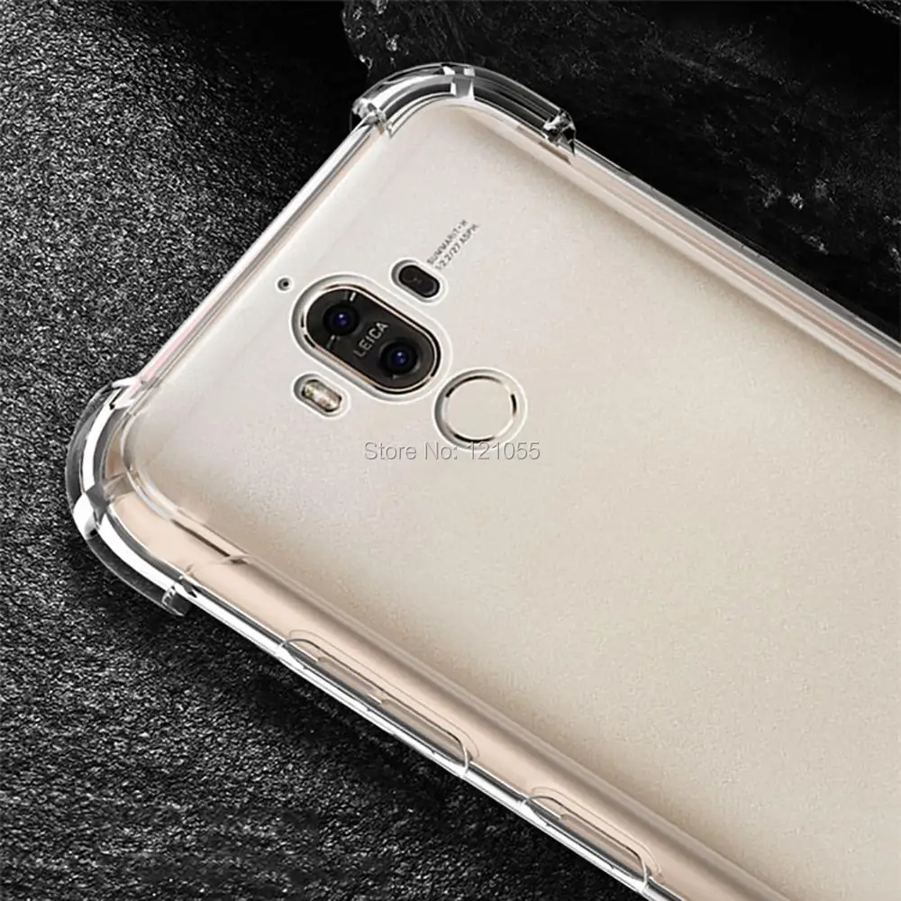 Силиконовый чехол для huawei mate 20 Pro P20 lite Nova 3 Honor 9, задняя крышка, TPU бампер, прозрачный угловой чехол, оптом, 100 шт./лот