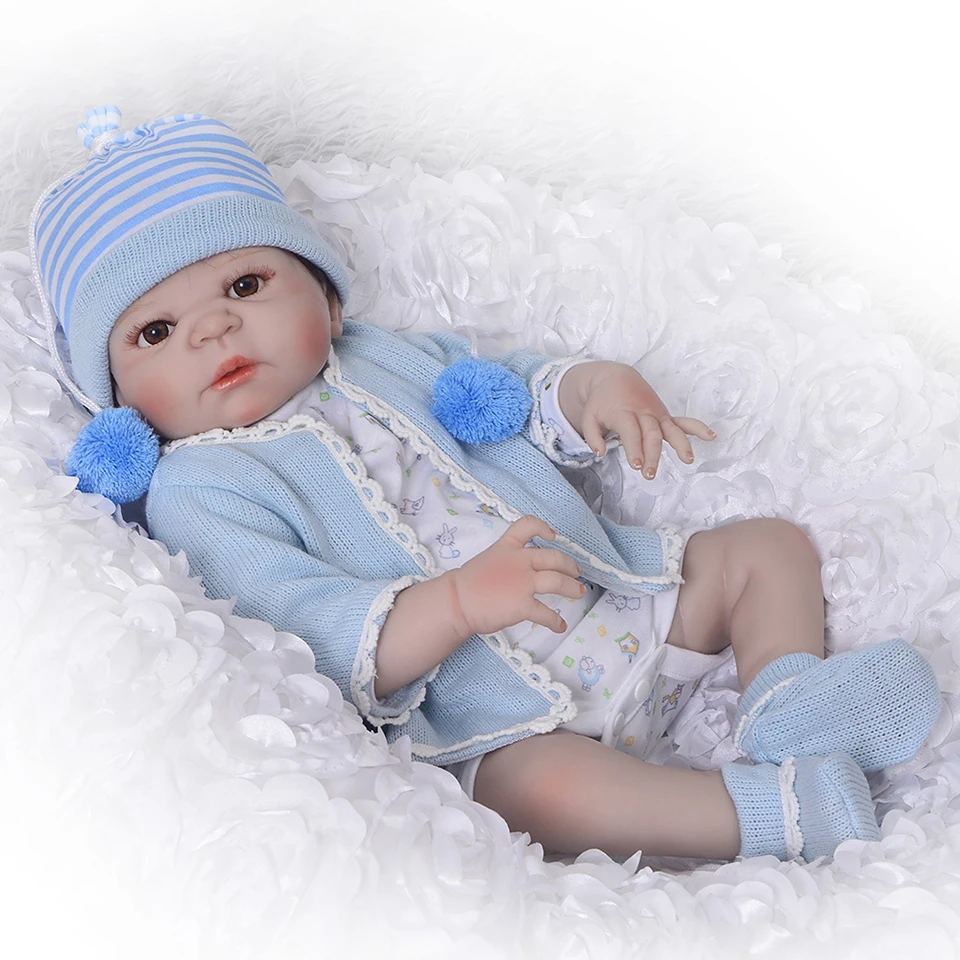 23 &quotполноразмерные силиконовые виниловые куклы reborn для мальчиков поддельные